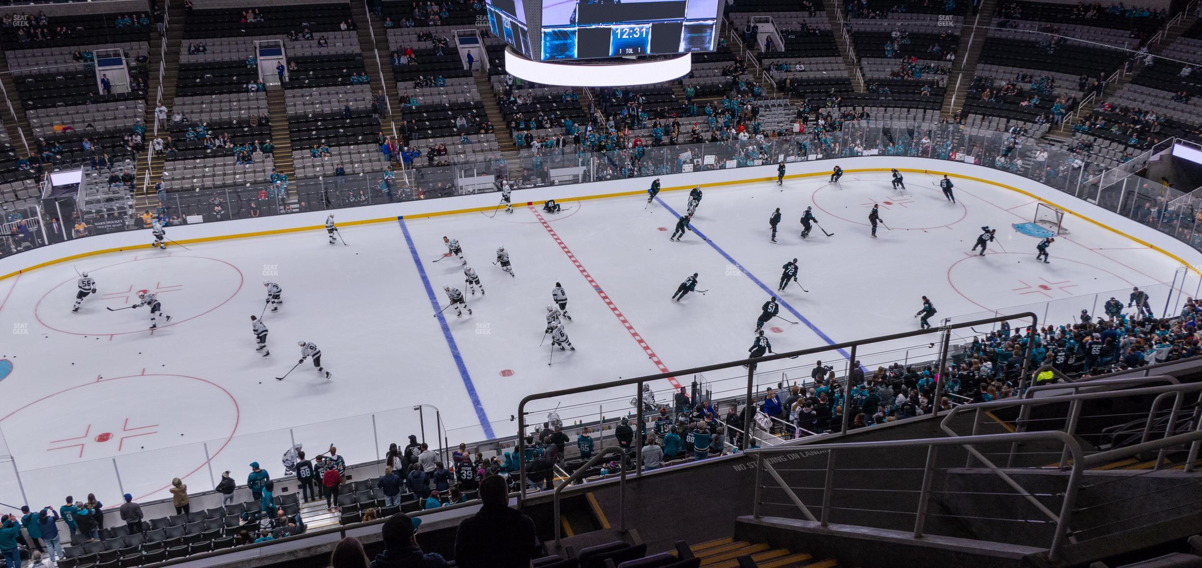 Seating view for SAP Center at San Jose Section 202