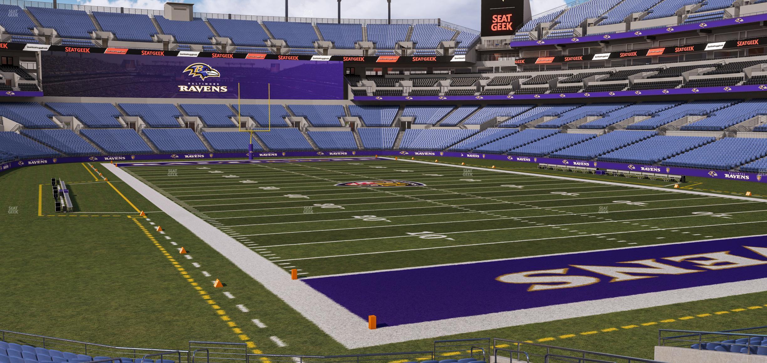 Seating view for M&T Bank Stadium Section 117