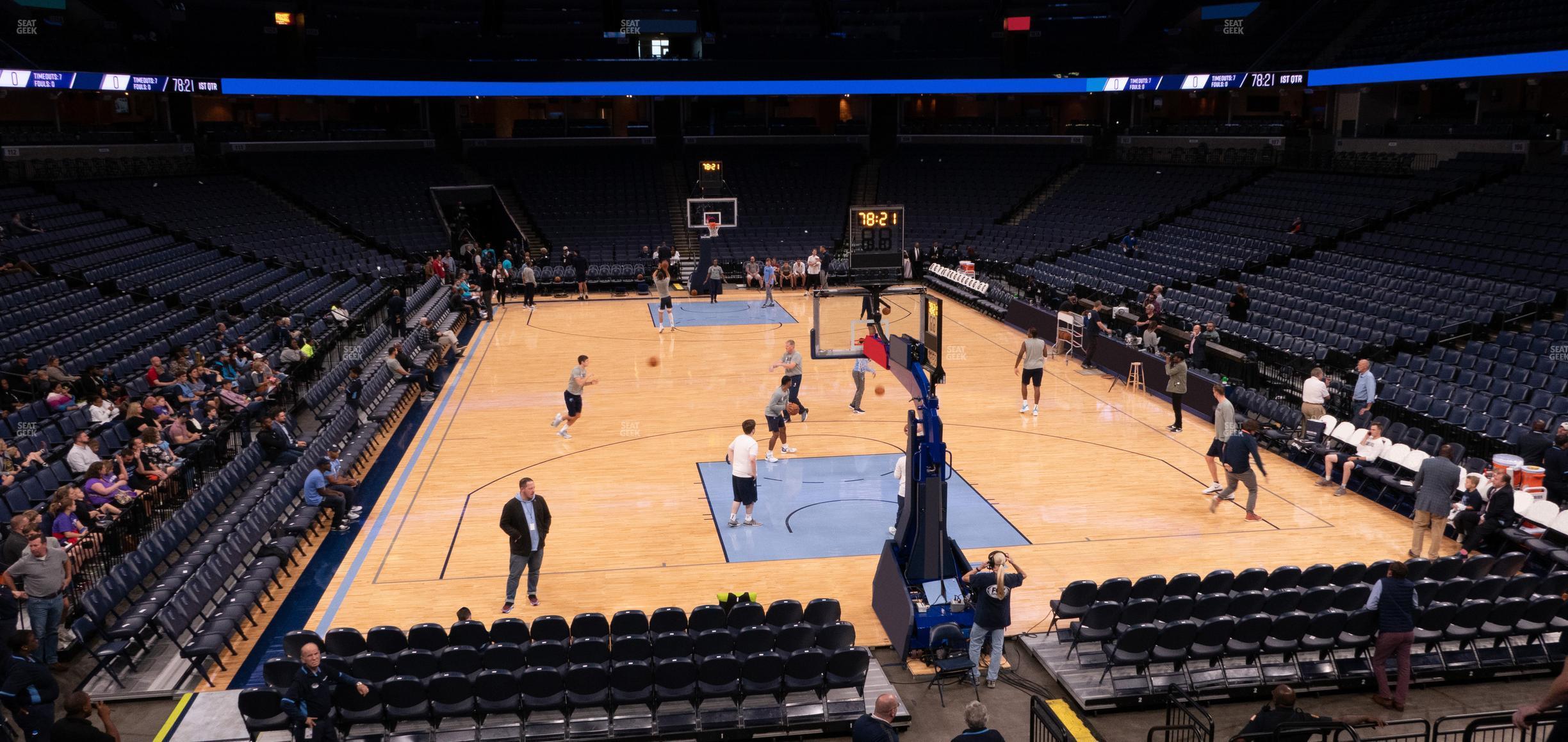 Seating view for FedExForum Section 118