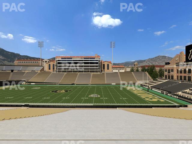 Seating view for Folsom Field Section 119