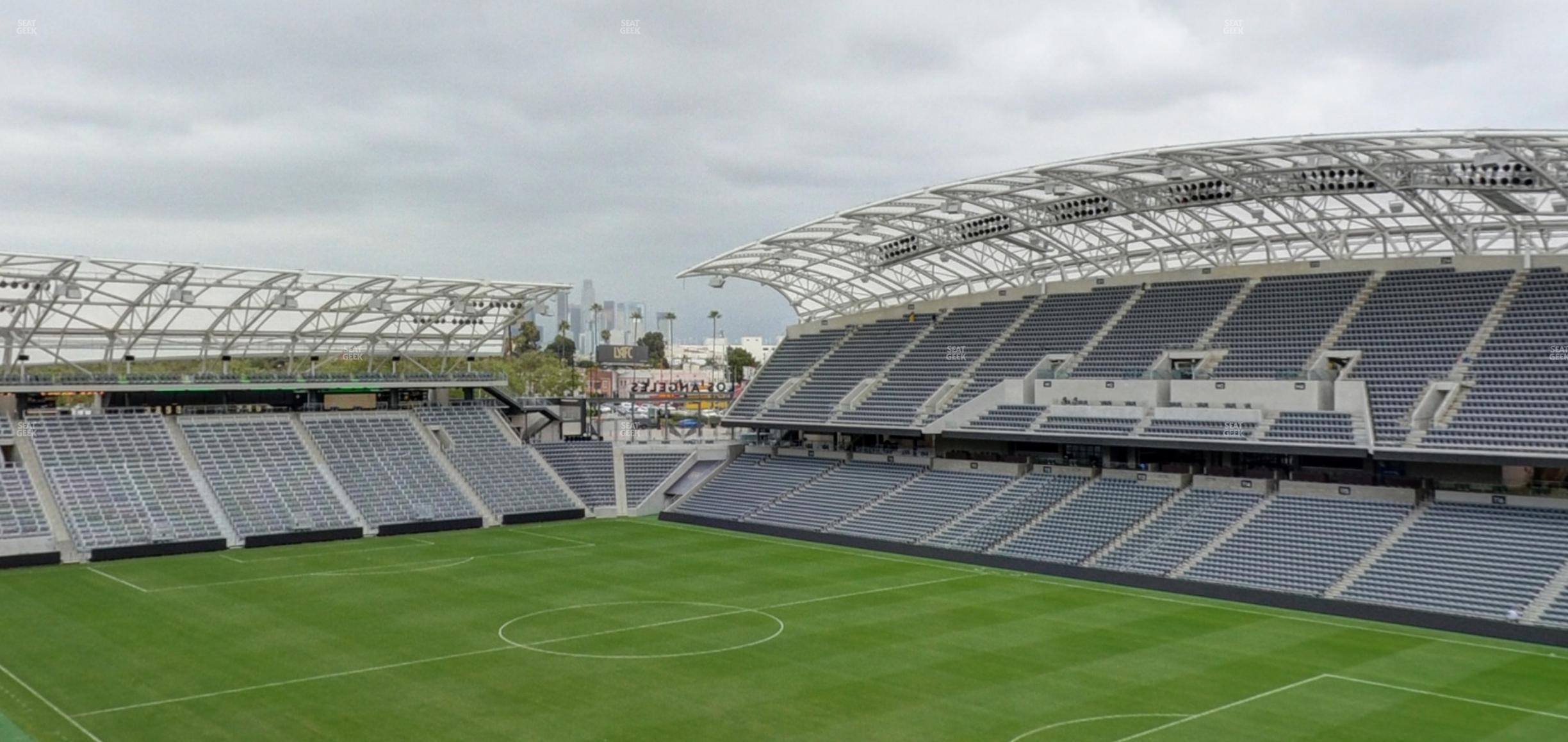 Seating view for BMO Stadium Section City View Loge 4