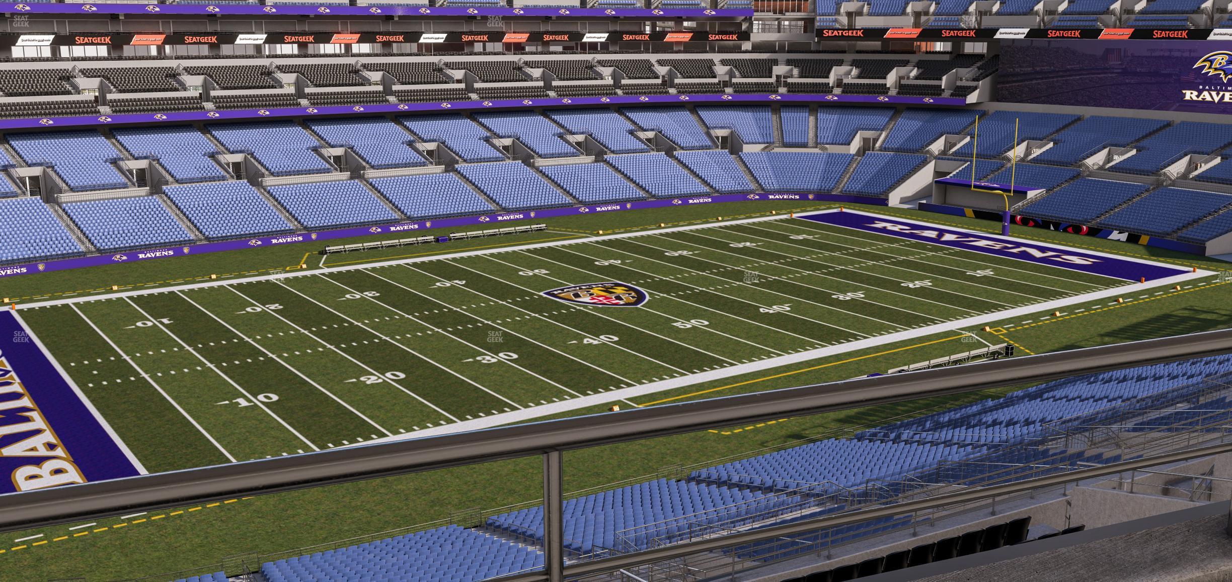 Seating view for M&T Bank Stadium Section Suite 447