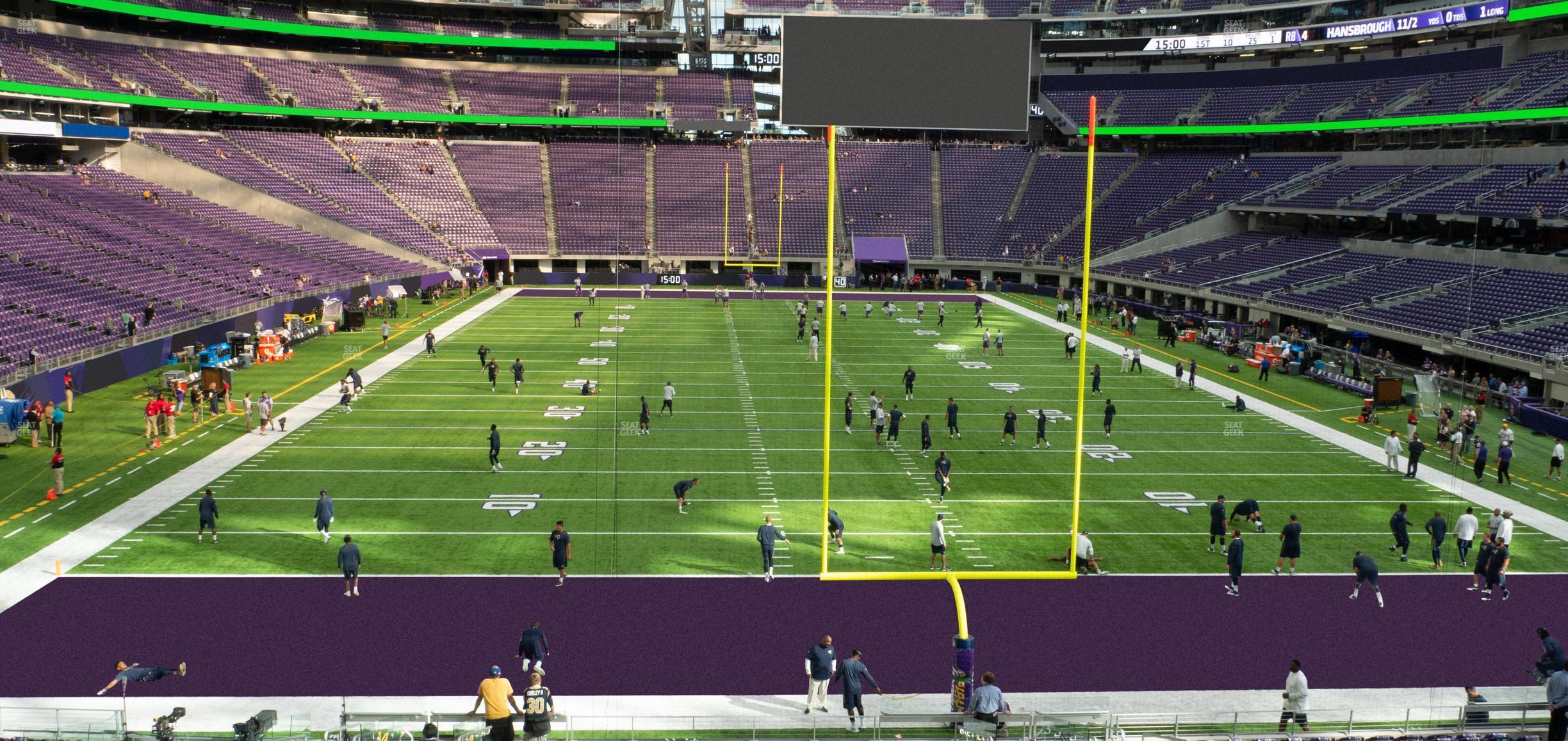 Seating view for U.S. Bank Stadium Section 142