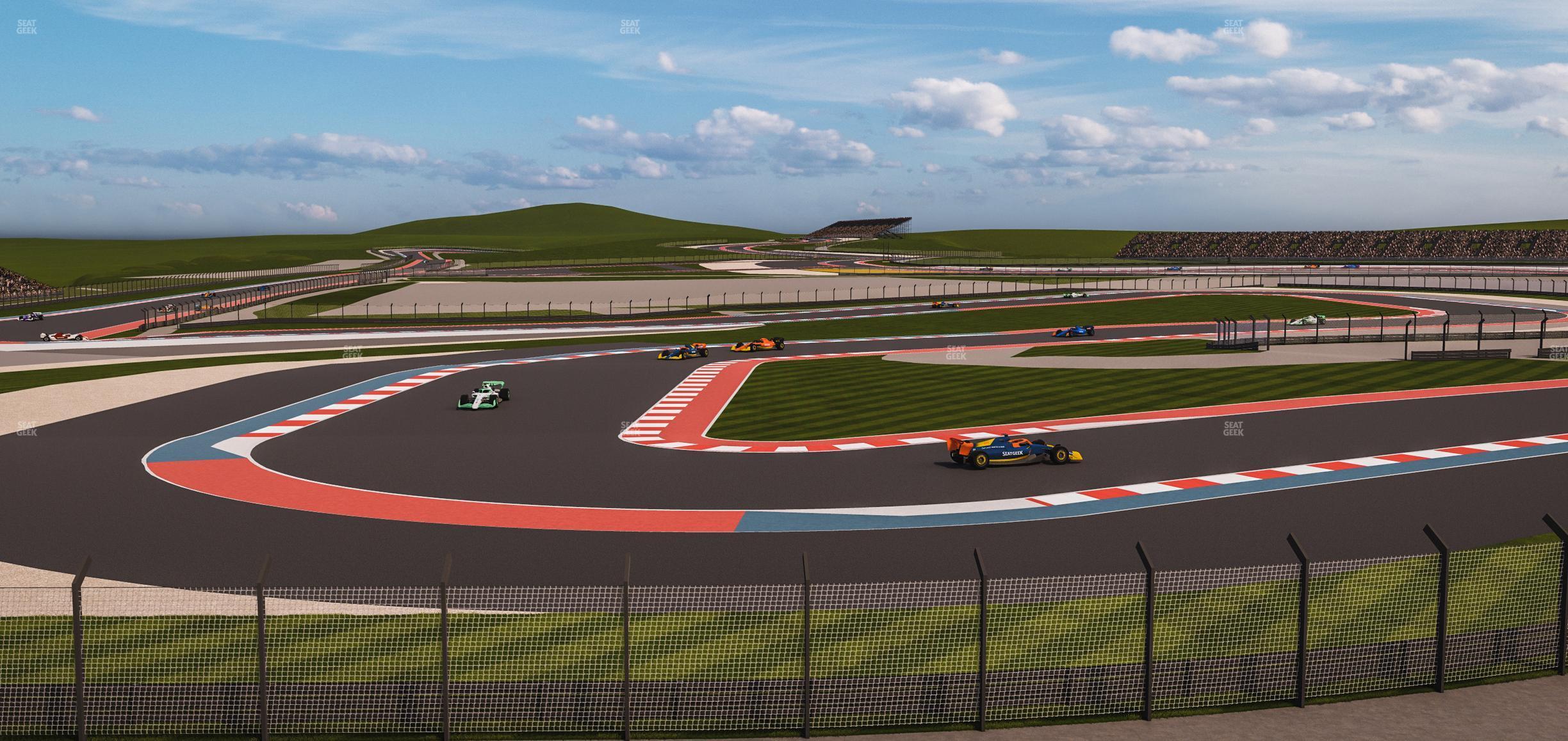 Seating view for Circuit of The Americas Section Turn 15 Grandstand 6