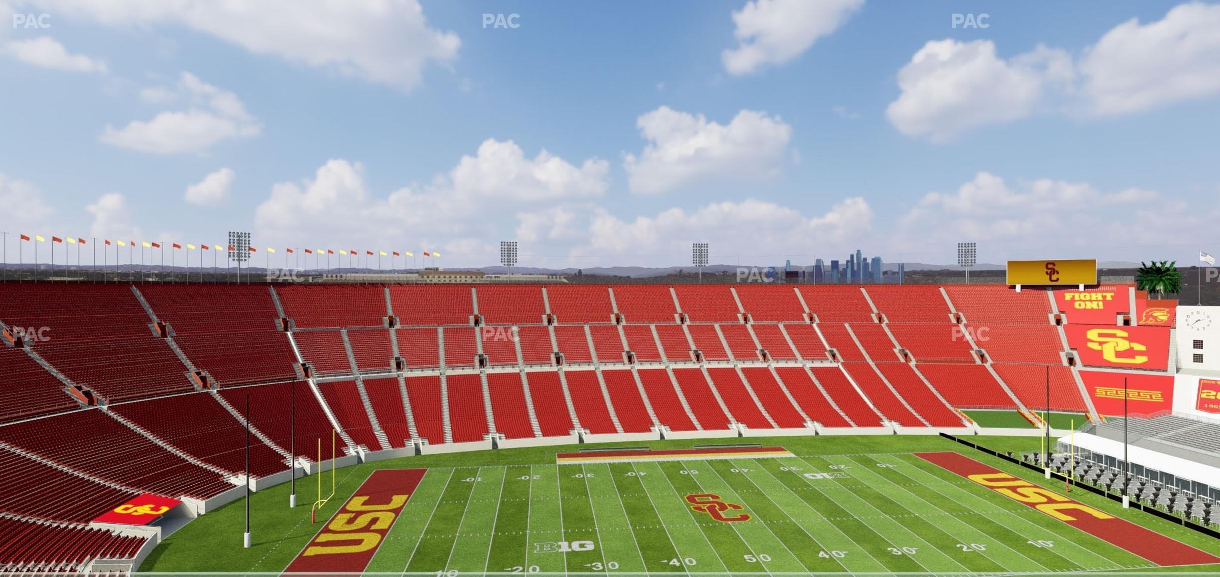 Seating view for Los Angeles Memorial Coliseum Section Suite 516