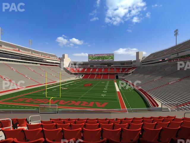 Seating view for Razorback Stadium Section 111