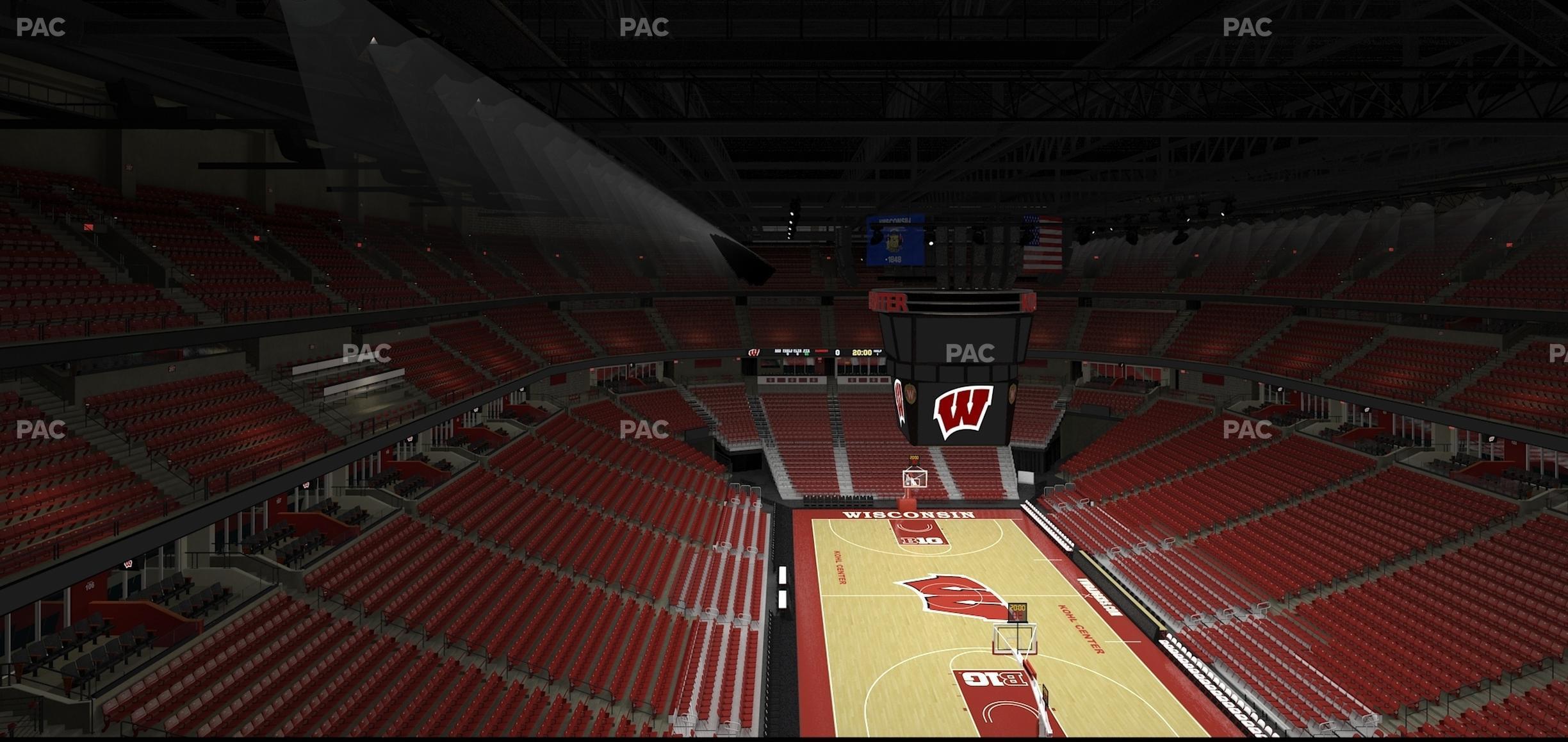 Seating view for Kohl Center Section 302