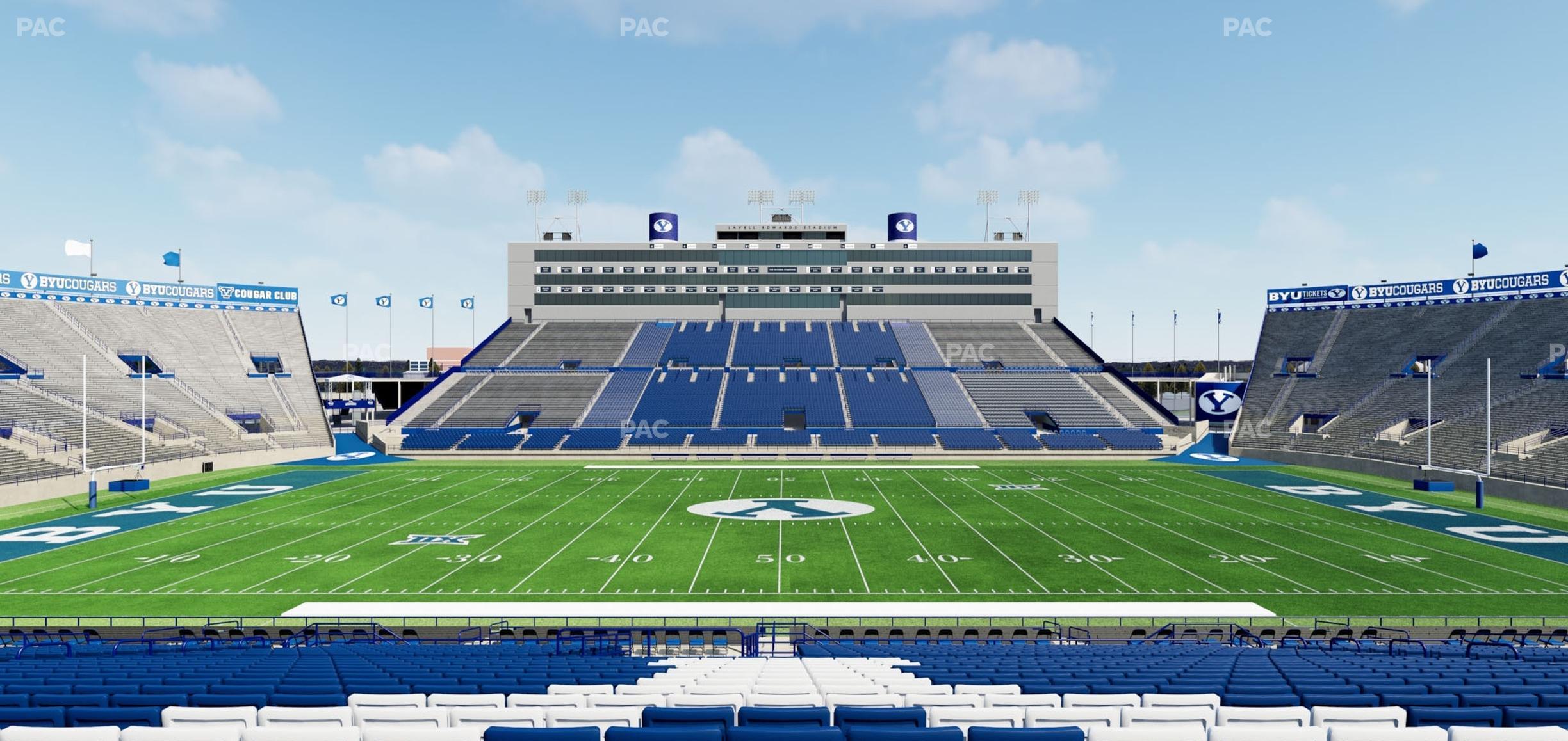 Seating view for LaVell Edwards Stadium Section 34 B