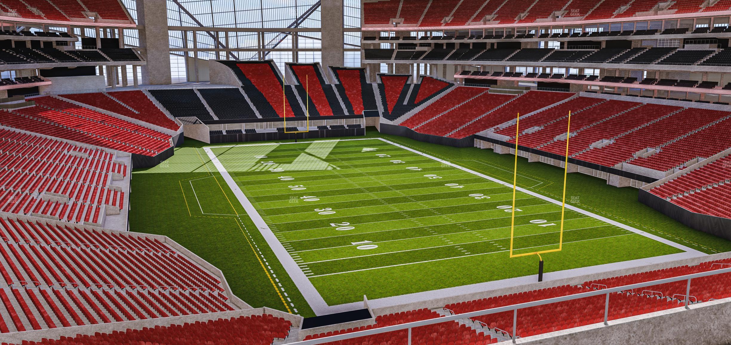 Seating view for Mercedes-Benz Stadium Section 227