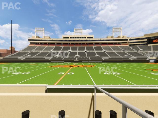 Seating view for Boone Pickens Stadium Section Lower Box 37