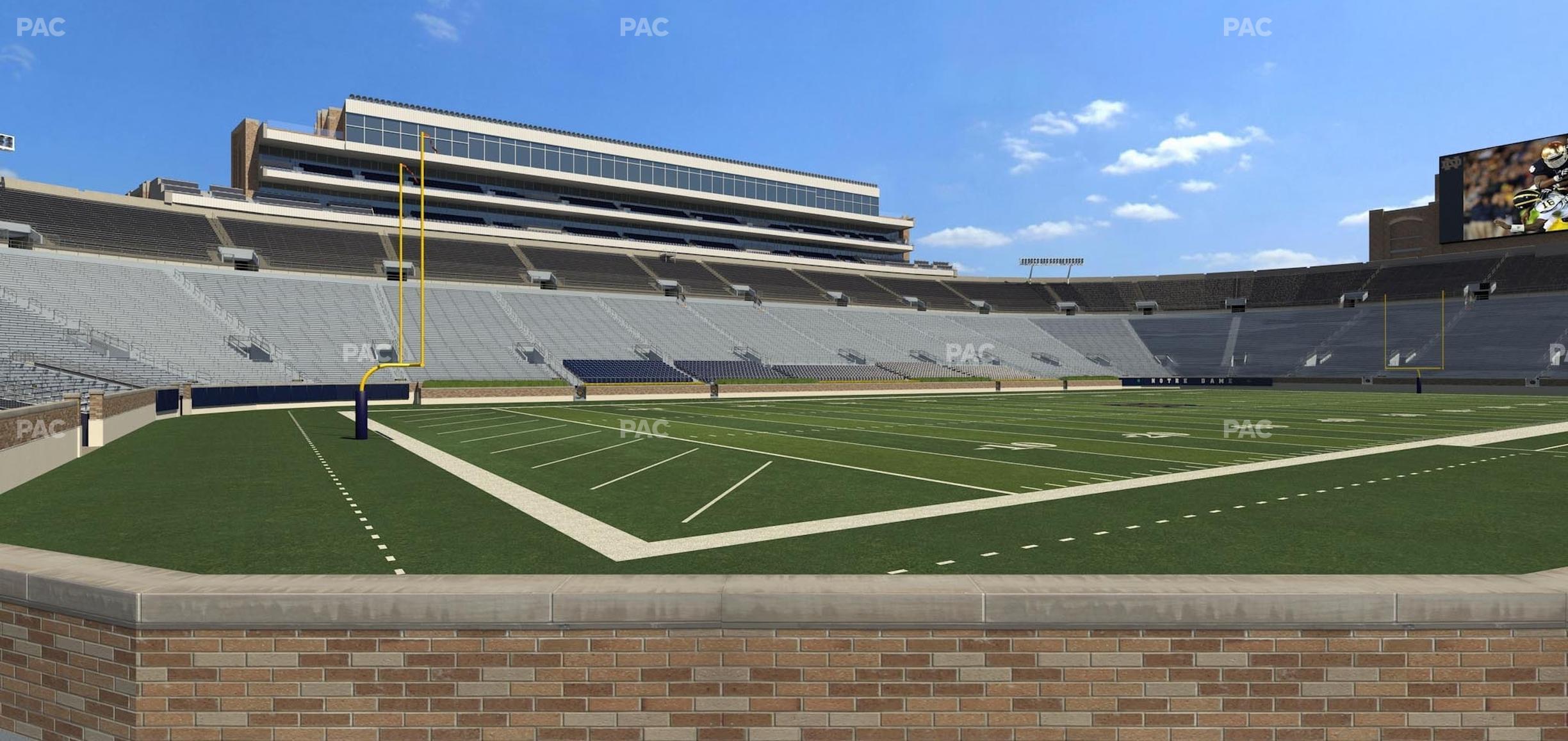 Seating view for Notre Dame Stadium Section 33