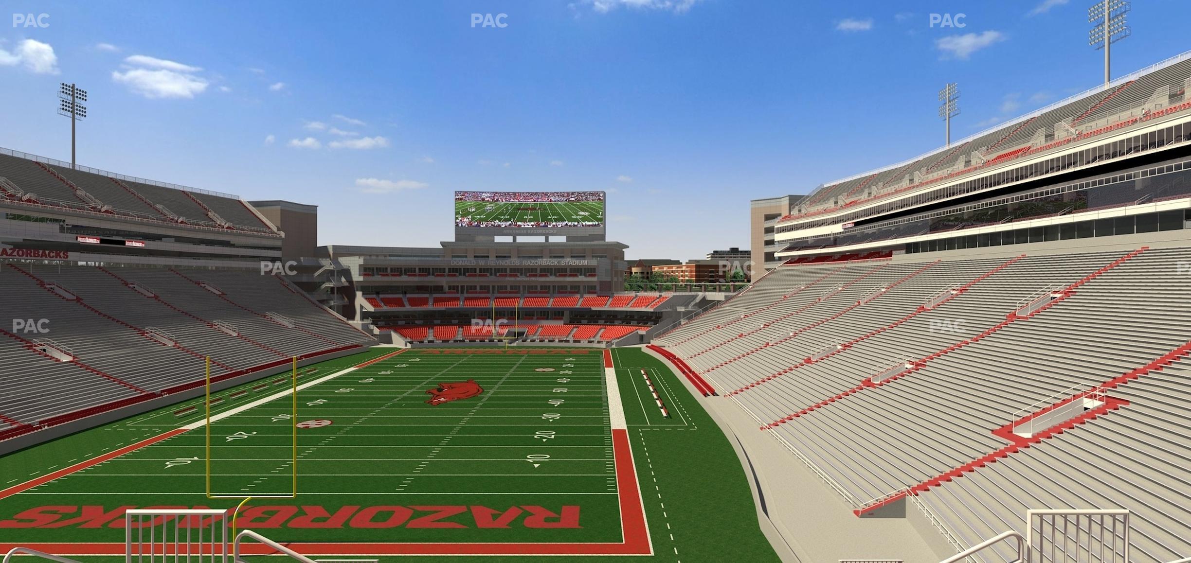 Seating view for Razorback Stadium Section 230