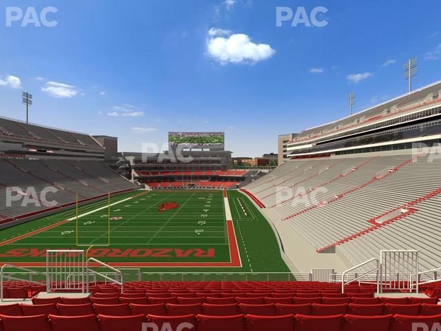 Seating view for Razorback Stadium Section 230