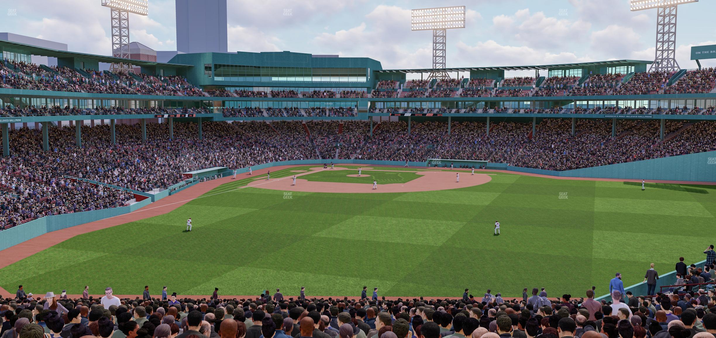 Seating view for Fenway Park Section Truly Terrace Barstools Bleacher 41