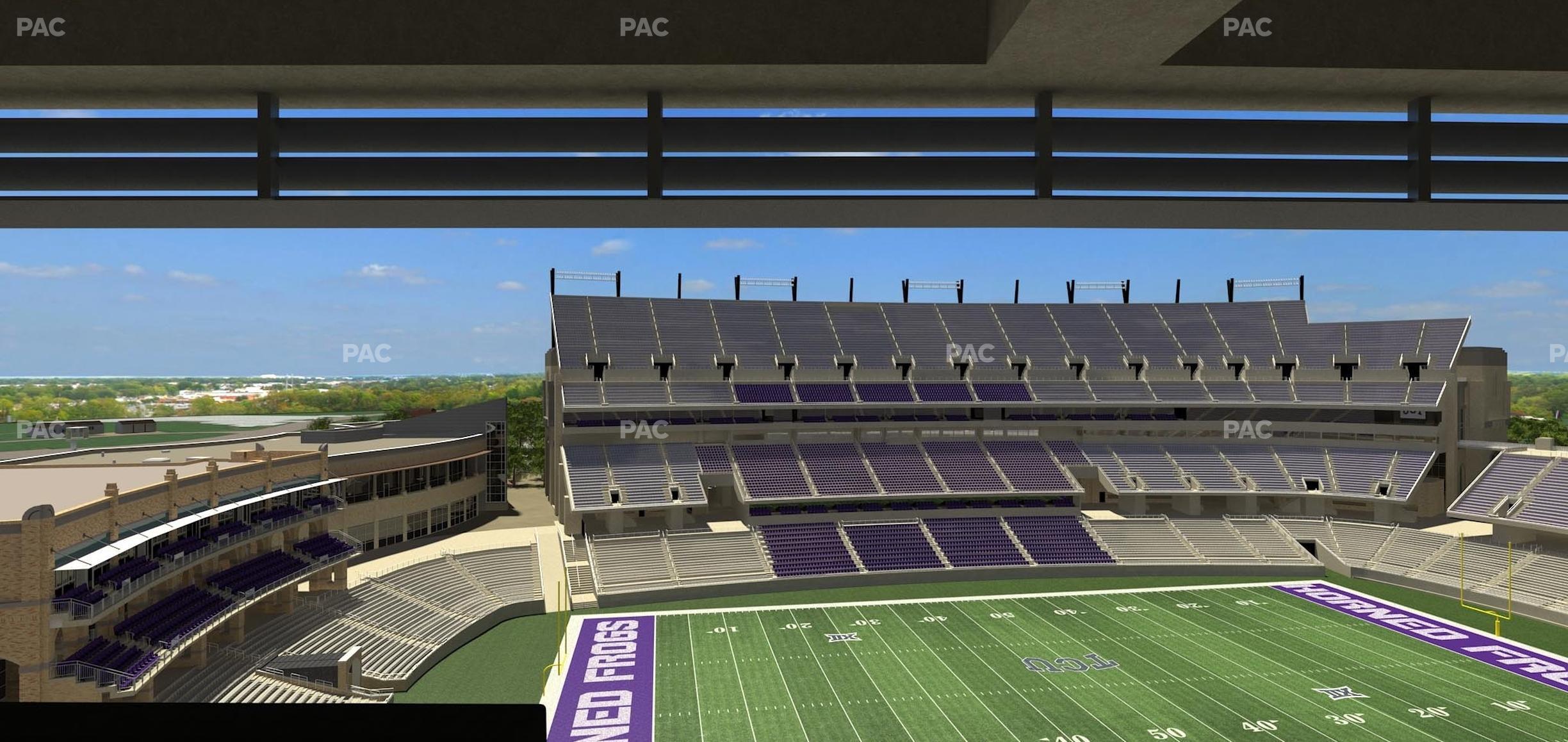 Seating view for Amon G Carter Stadium Section Loge Box 335