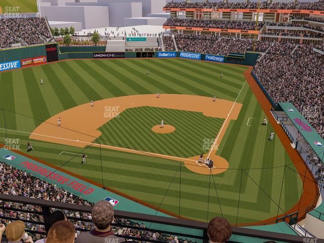 Seating view for Progressive Field Section 457