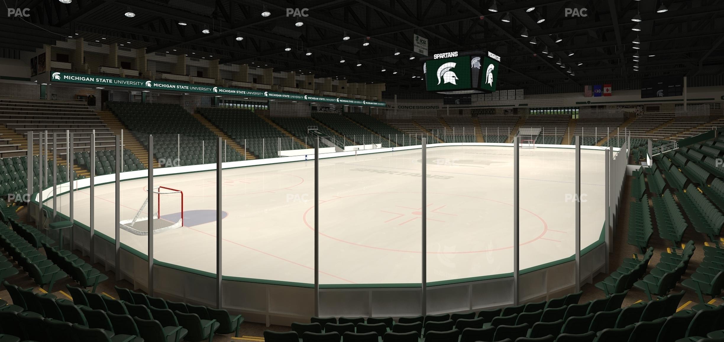 Seating view for Munn Ice Arena Section M