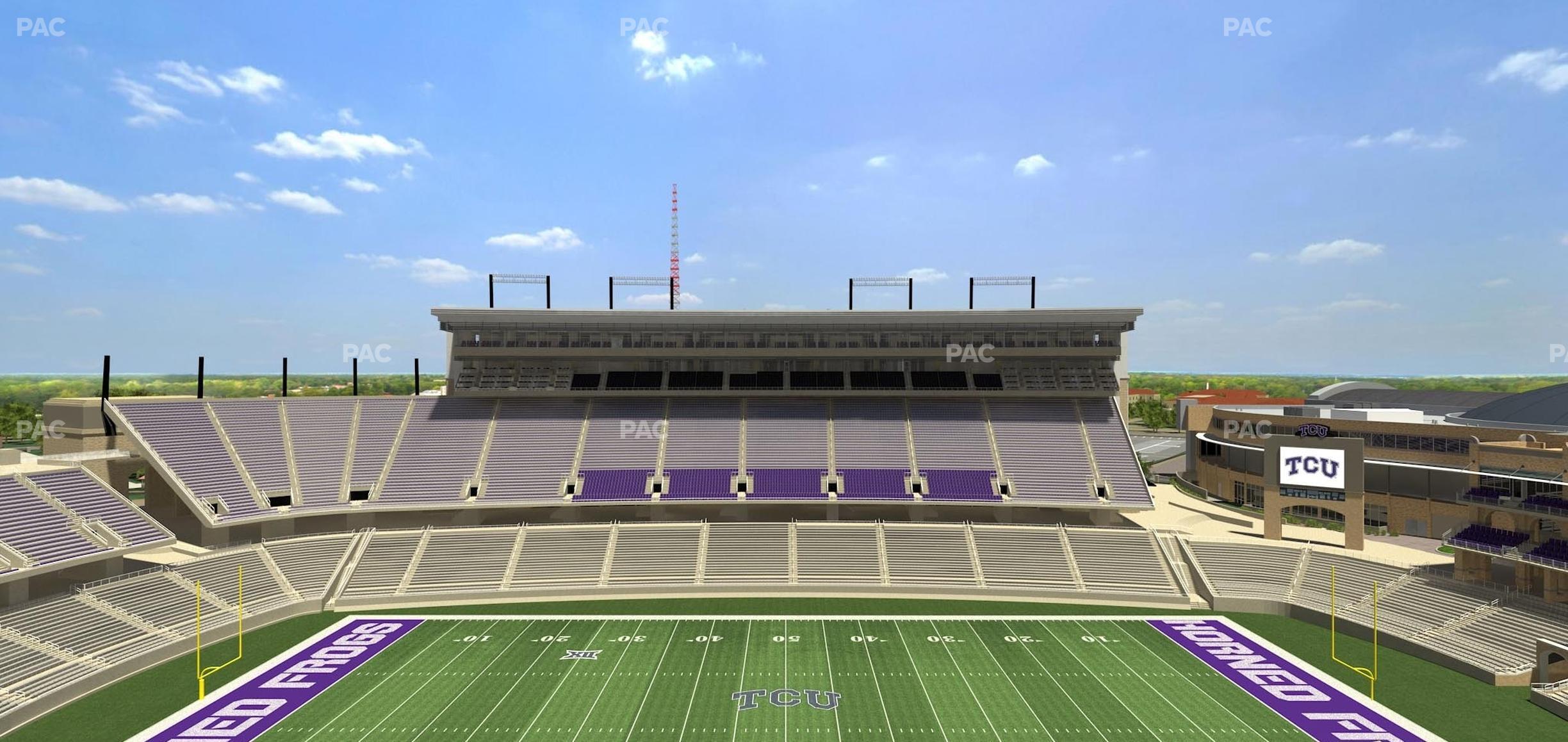 Seating view for Amon G. Carter Stadium Section 306