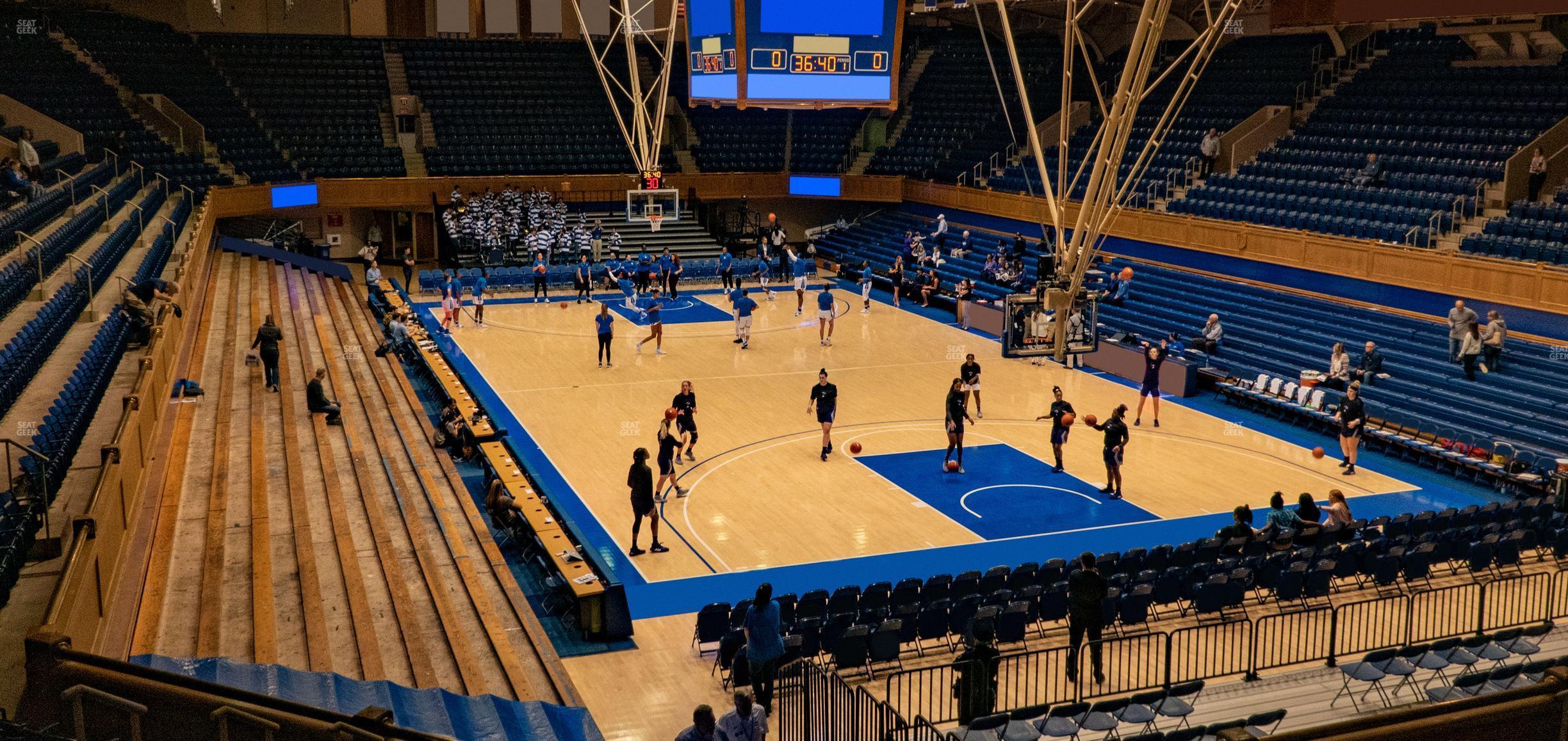 Seating view for Cameron Indoor Stadium Section 1