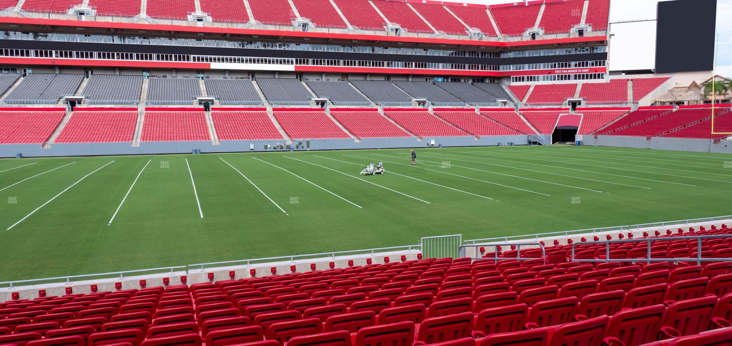 Seating view for Raymond James Stadium Section 135