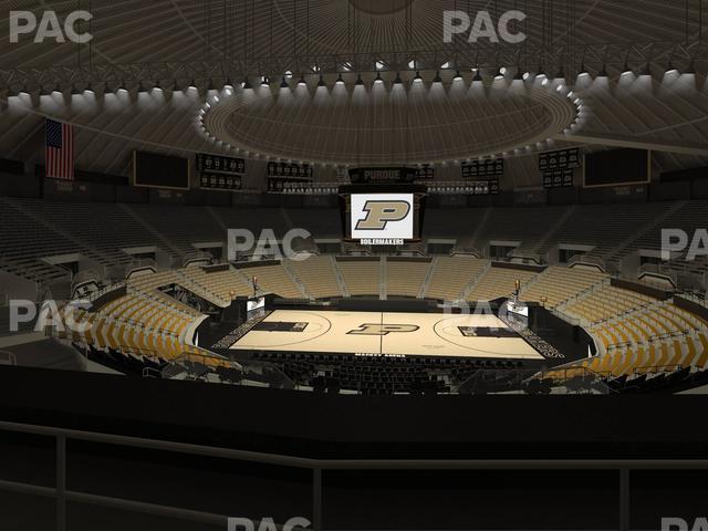 Seating view for Mackey Arena Section Upper 110