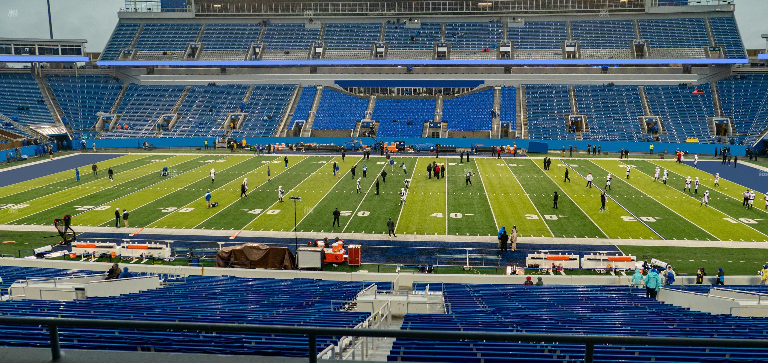 Seating view for Kroger Field Section 106