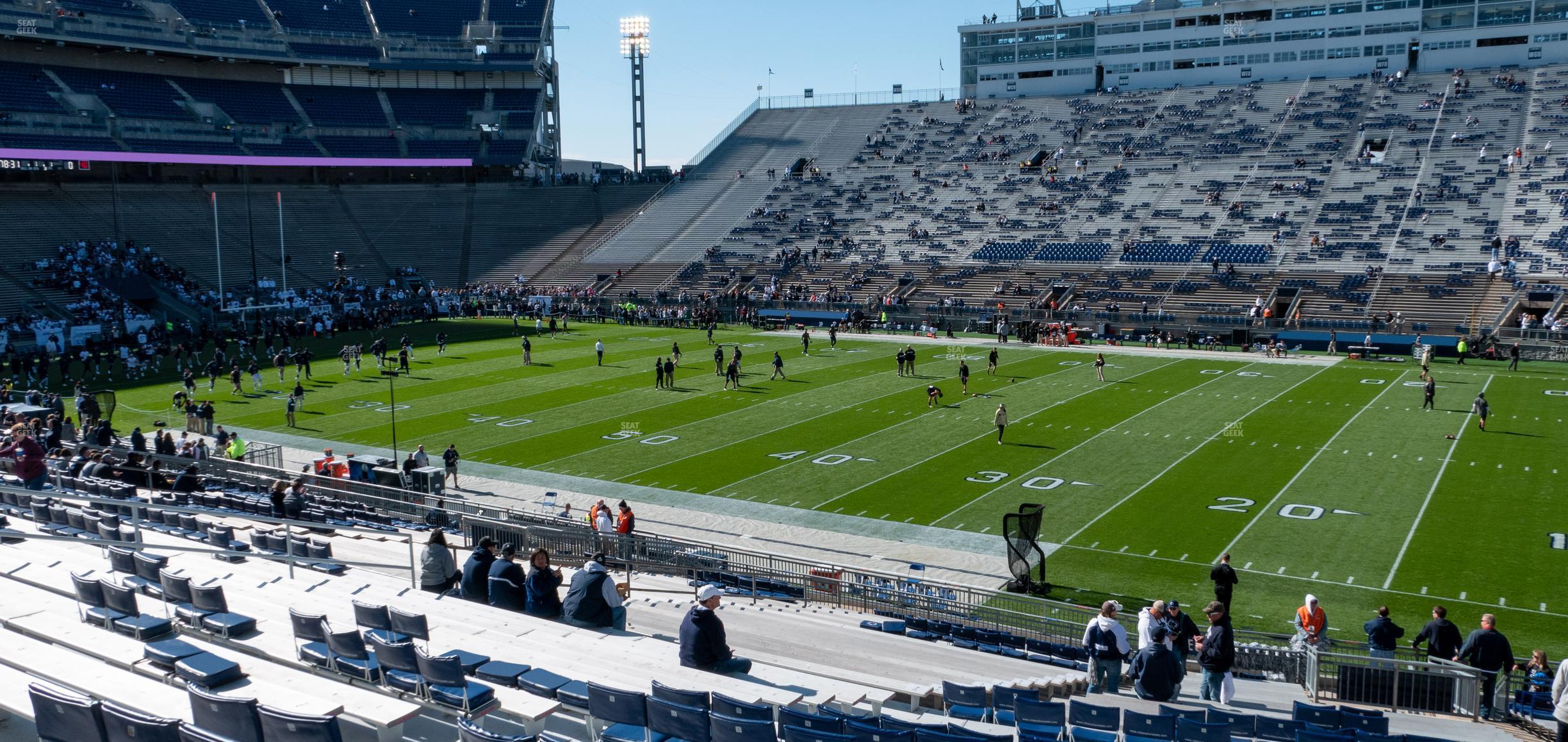 Seating view for Beaver Stadium Section East H