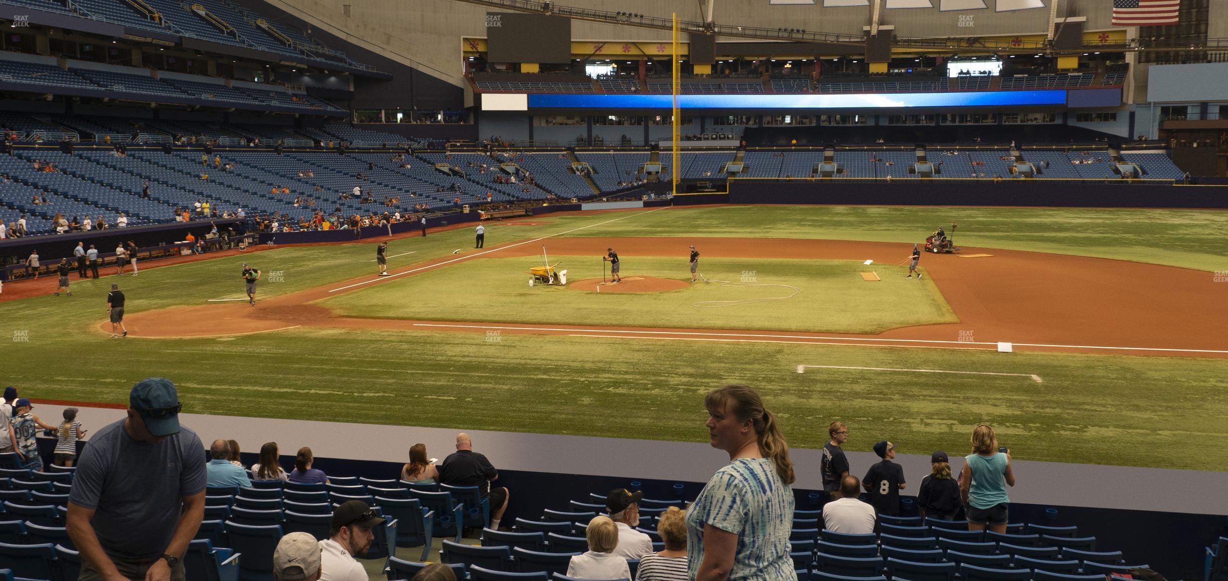 Seating view for Tropicana Field Section 116