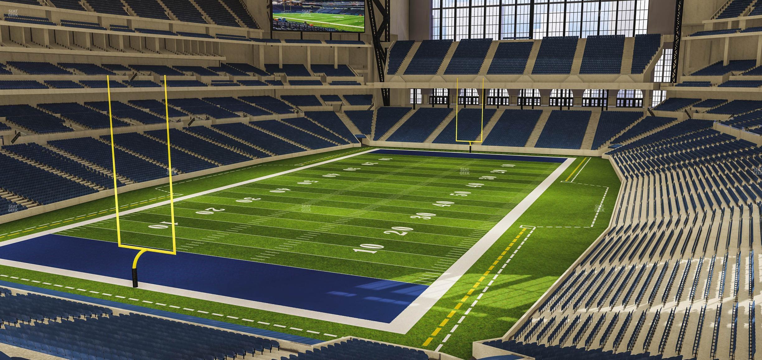 Seating view for Lucas Oil Stadium Section 323