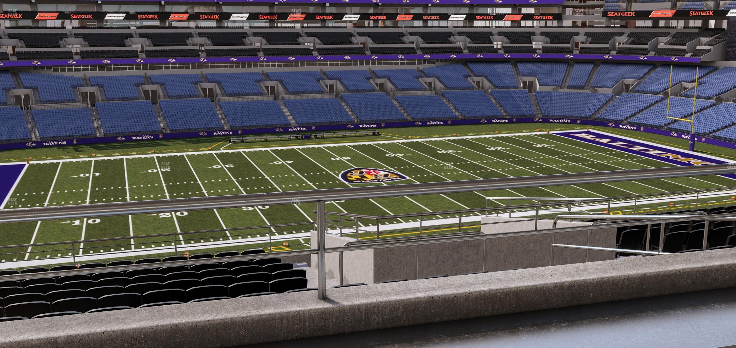 Seating view for M&T Bank Stadium Section Suite 323