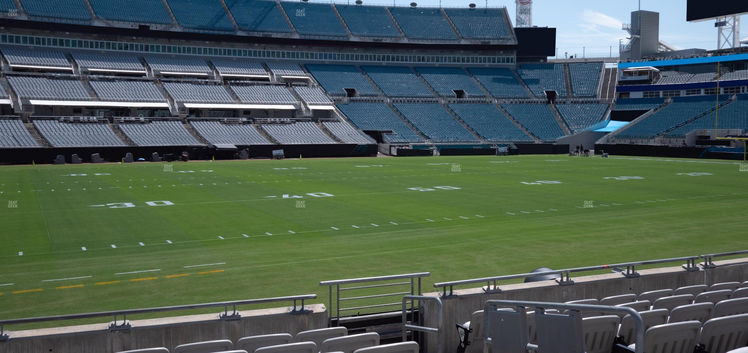 Seating view for EverBank Stadium Section Gallagher Club 12