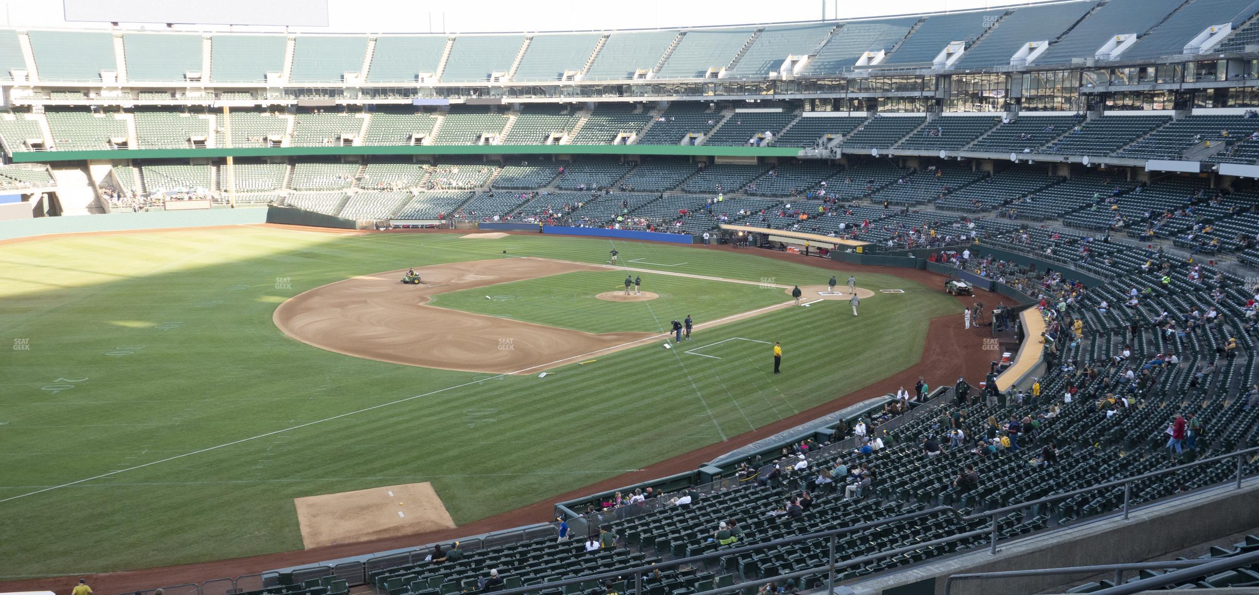 Seating view for Oakland Coliseum Section 227