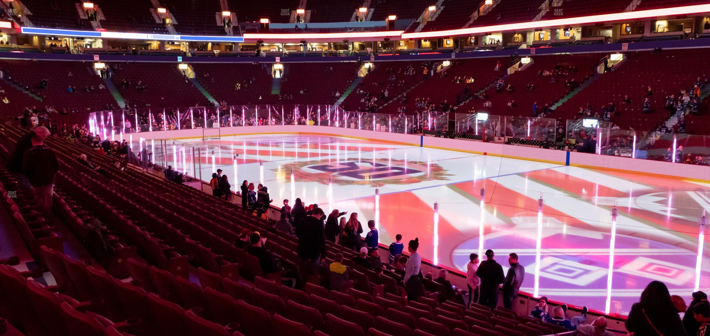 Seating view for Rogers Arena Section 103