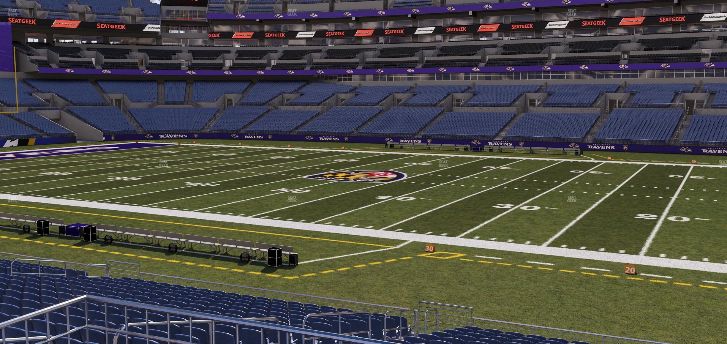 Seating view for M&T Bank Stadium Section 151