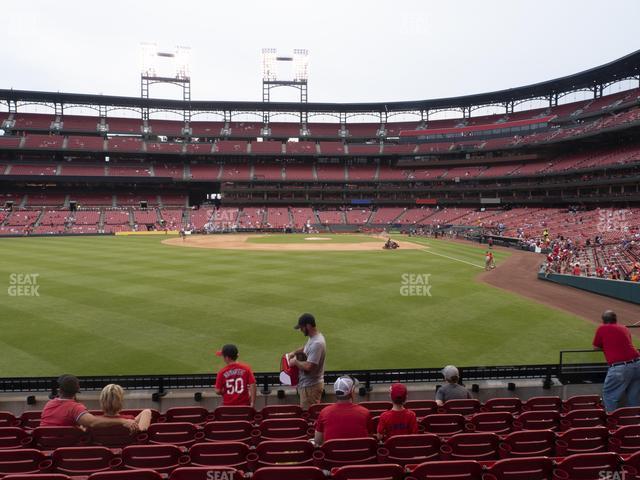 Seating view for Busch Stadium Section Lower Left Field Box 172