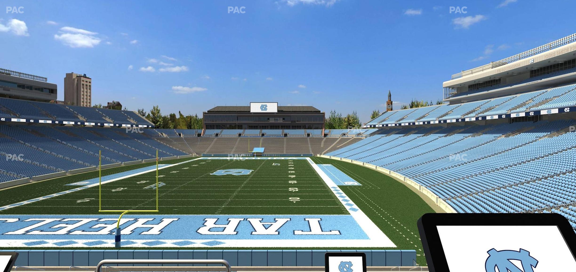 Seating view for Kenan Memorial Stadium Section 136