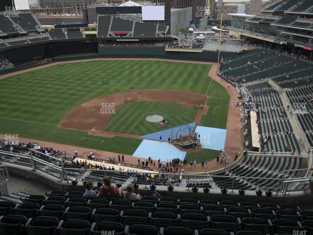 Seating view for Target Field Section 318