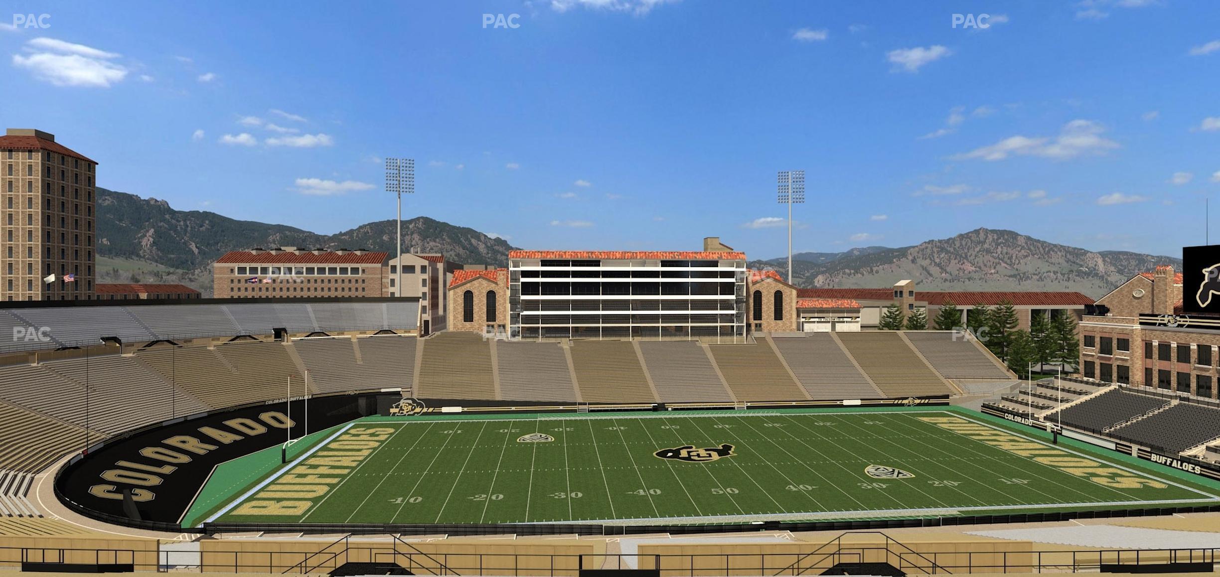 Seating view for Folsom Field Section 217