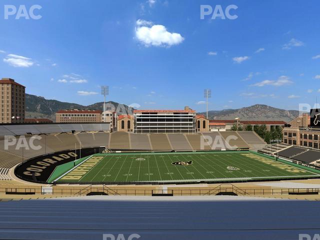 Seating view for Folsom Field Section 217