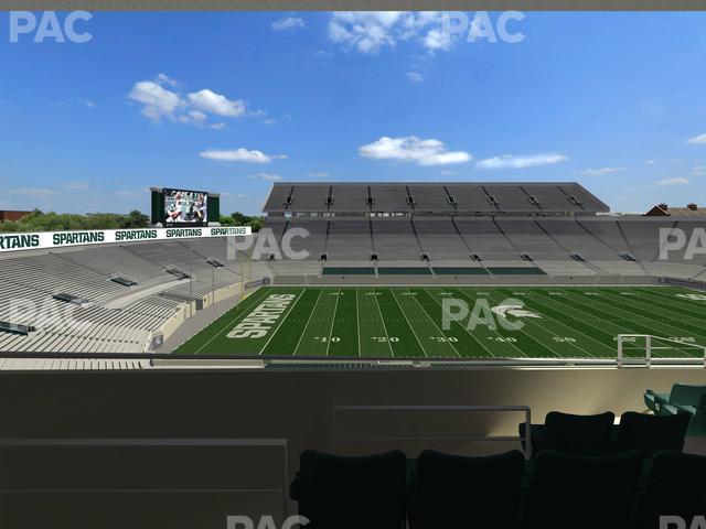 Seating view for Spartan Stadium (Michigan) Section Spartan Club 10