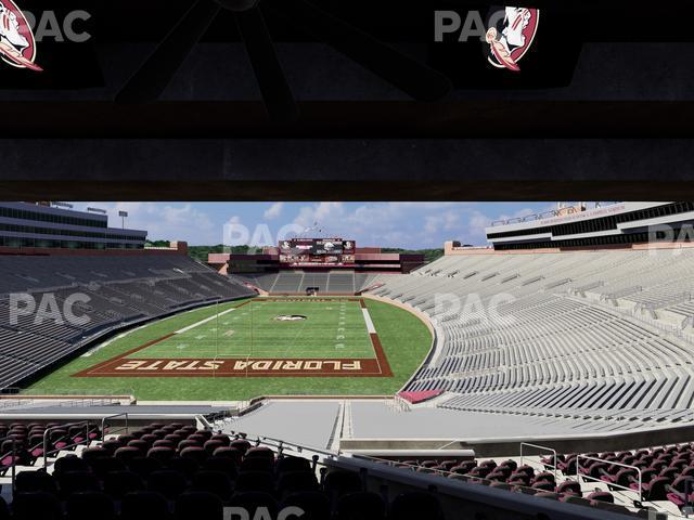 Seating view for Doak Campbell Stadium Section Club 219