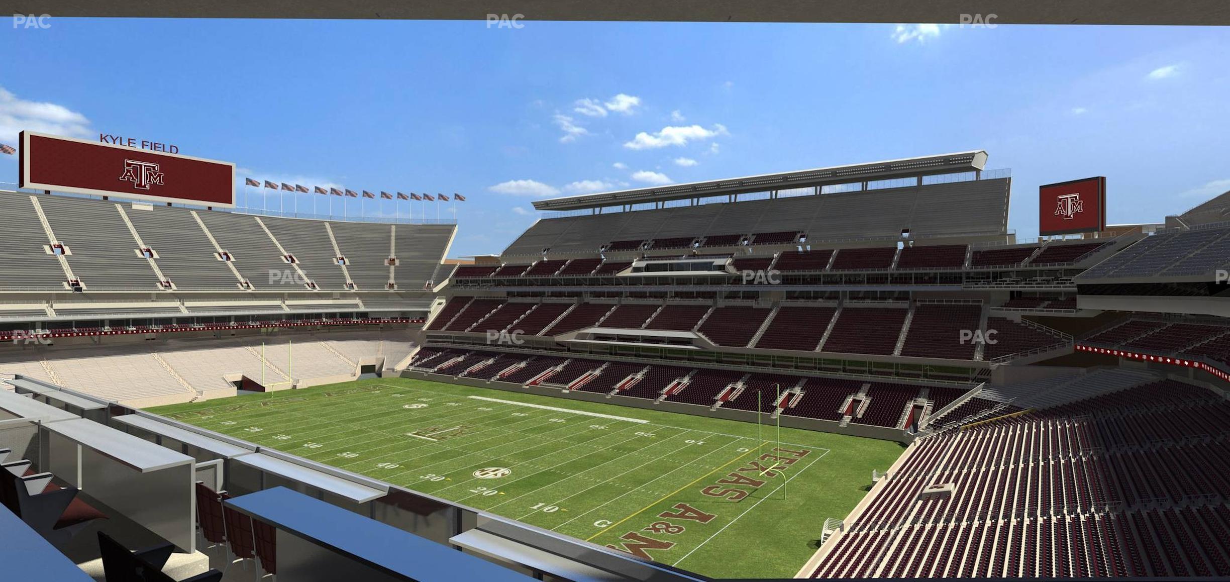 Seating view for Kyle Field Section Northeast Loge