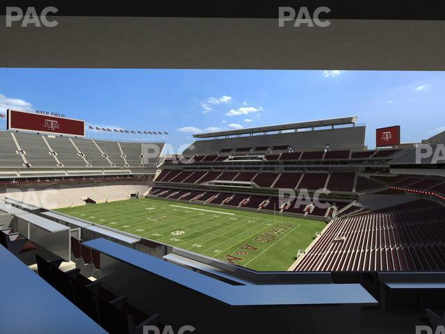 Seating view for Kyle Field Section Northeast Loge