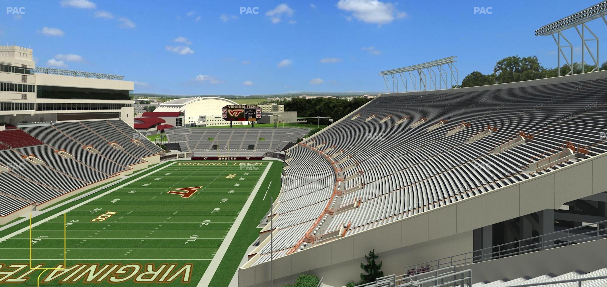 Seating view for Lane Stadium Section 502