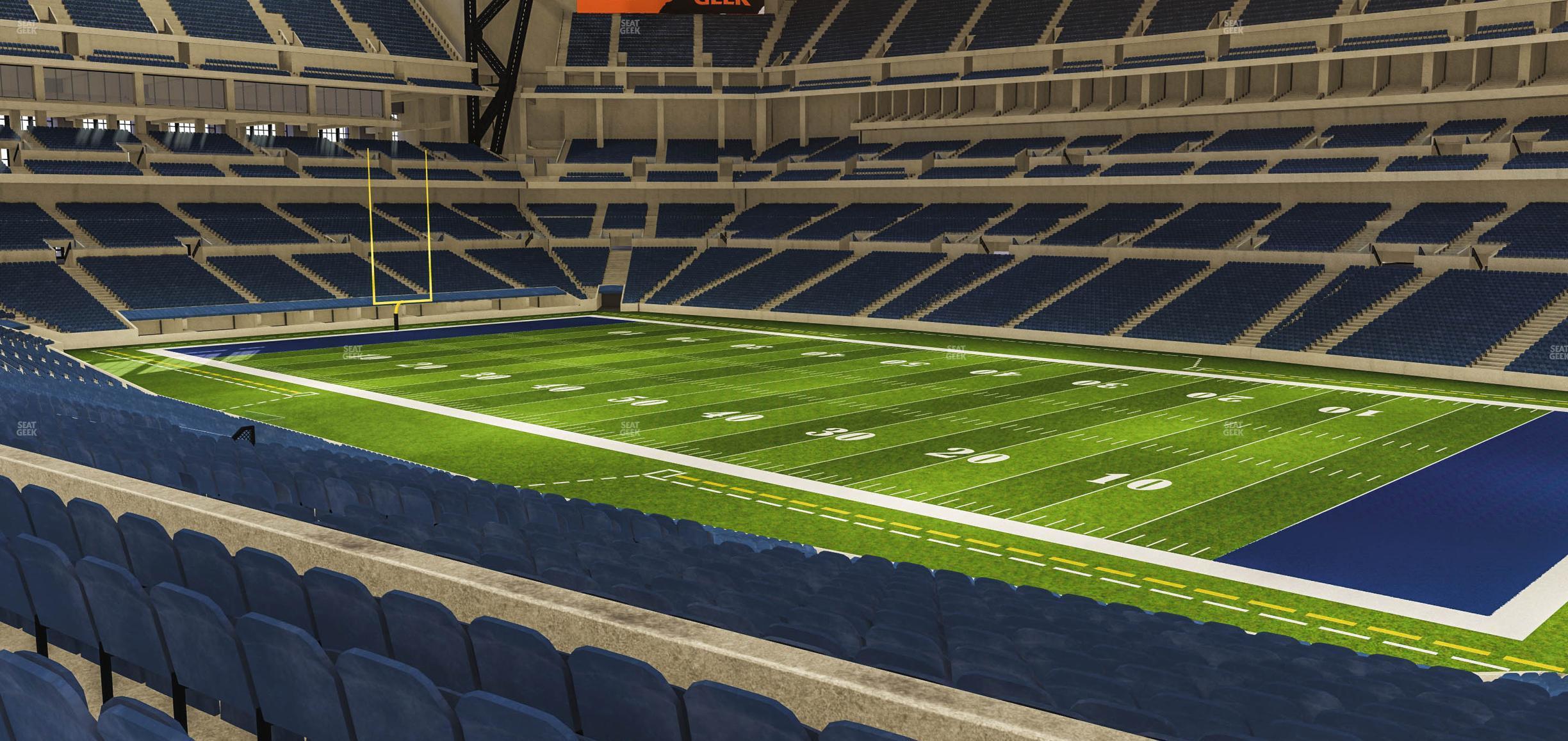 Seating view for Lucas Oil Stadium Section 208