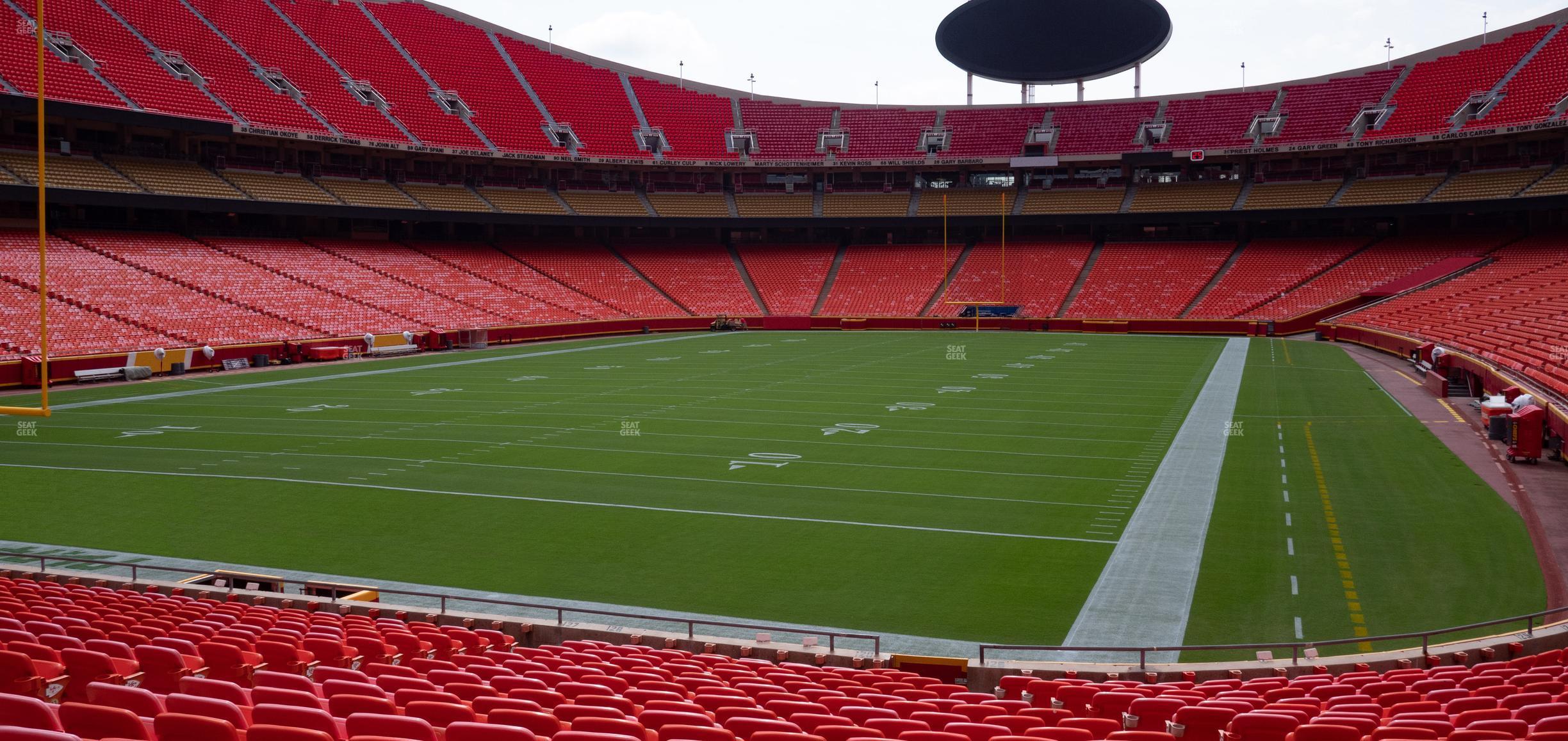 Seating view for GEHA Field at Arrowhead Stadium Section 126