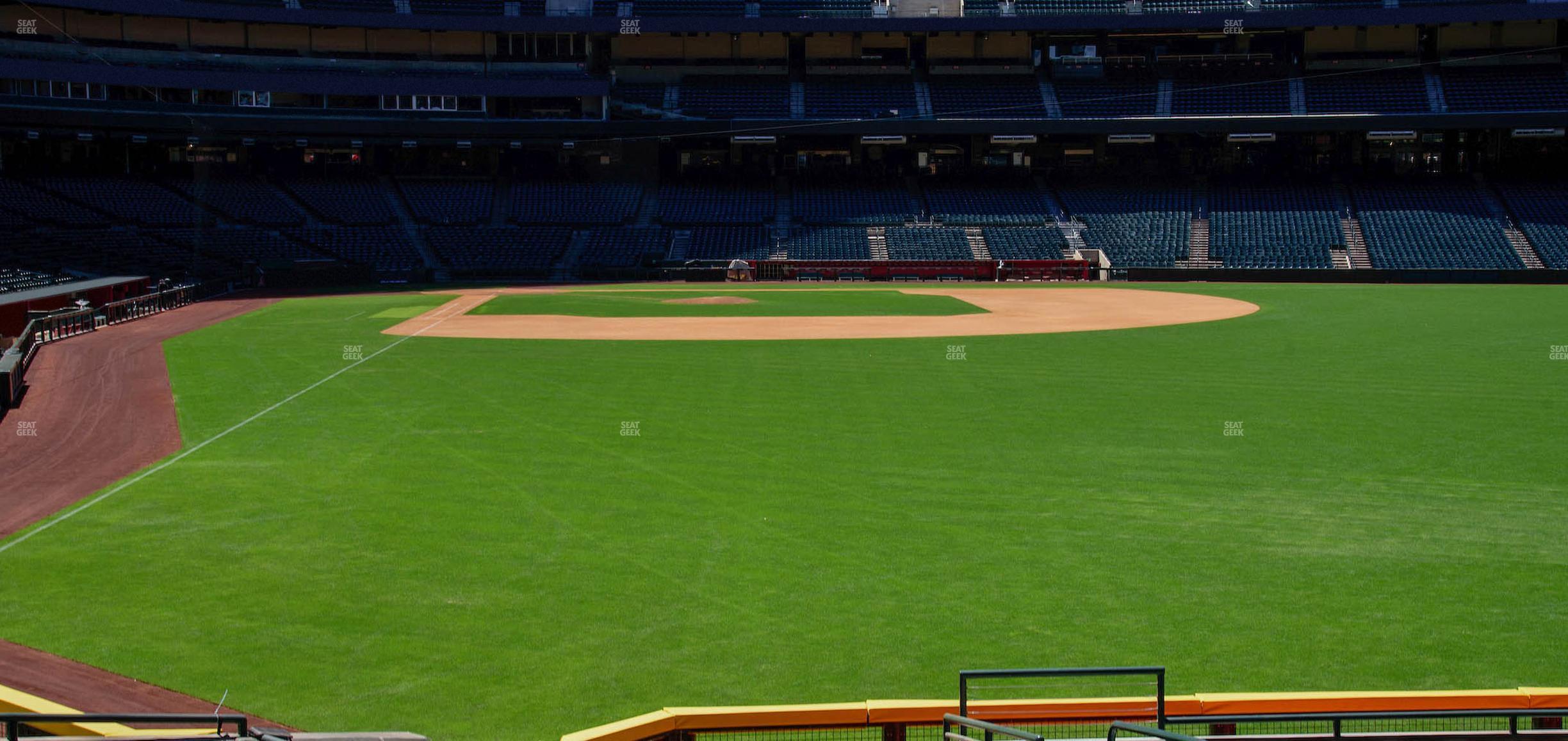 Seating view for Chase Field Section 105