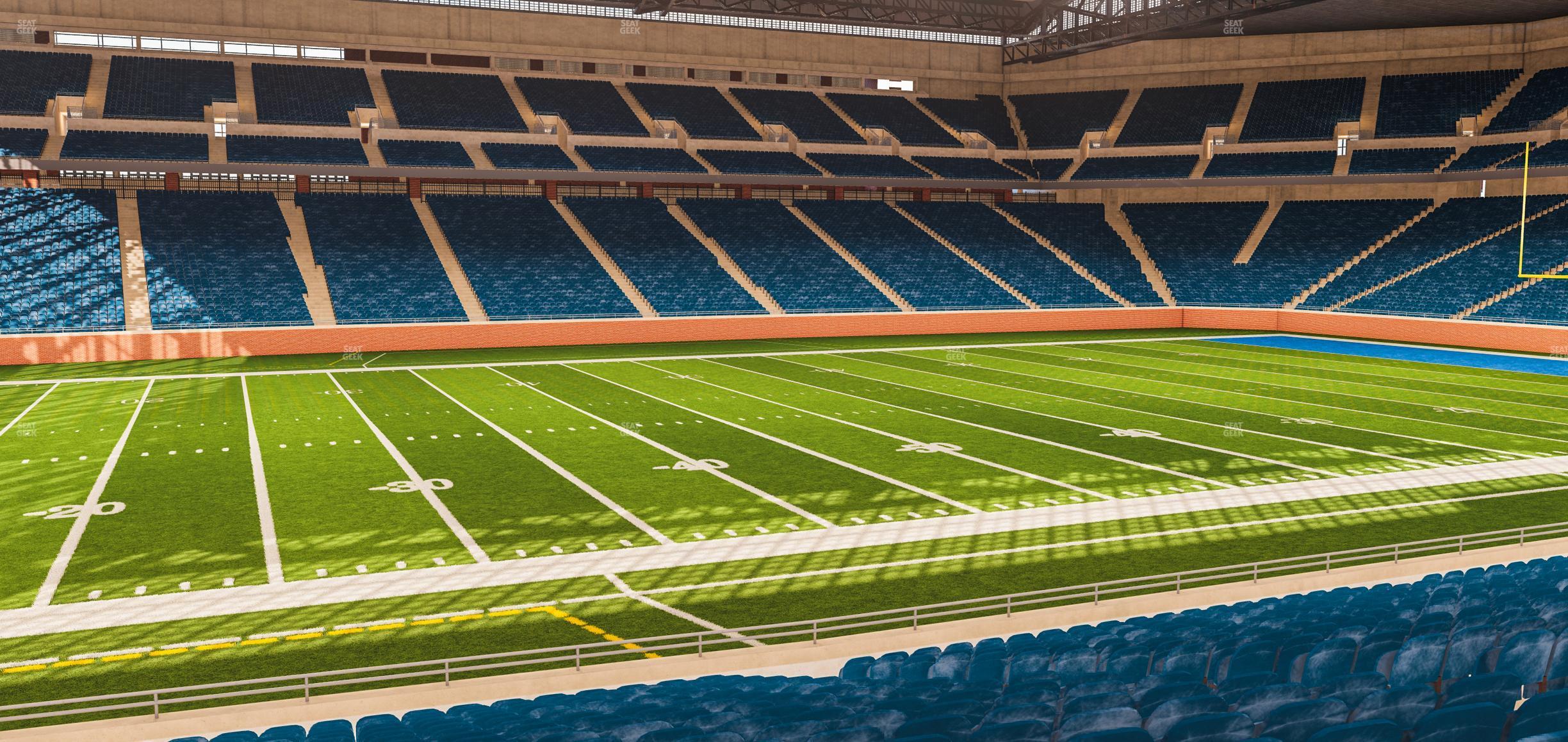 Seating view for Ford Field Section 104