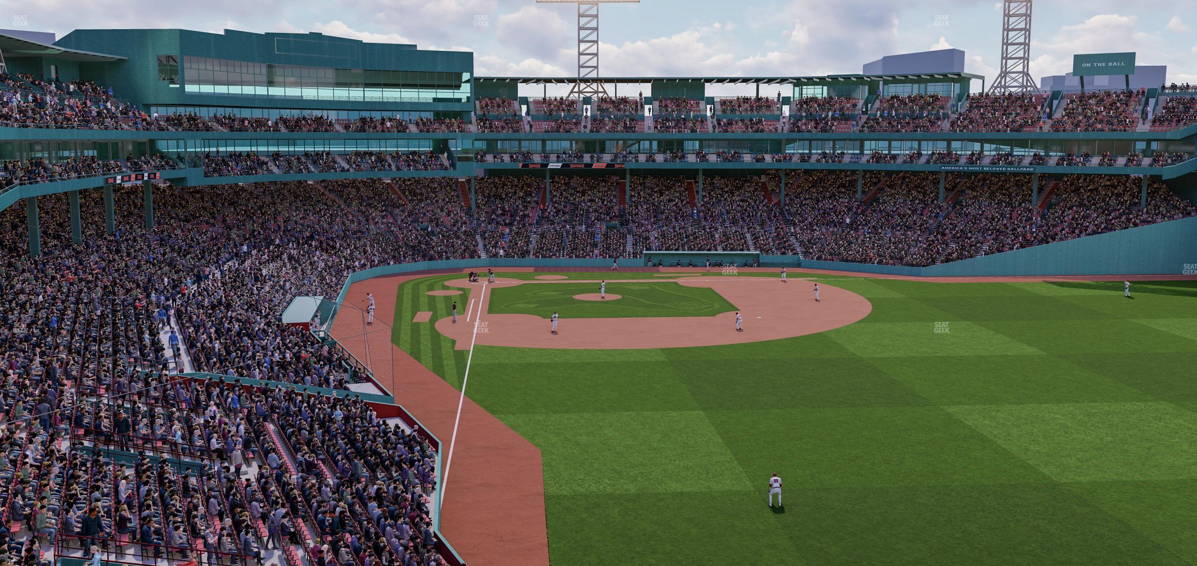 Seating view for Fenway Park Section Right Field Roof Deck Table 212