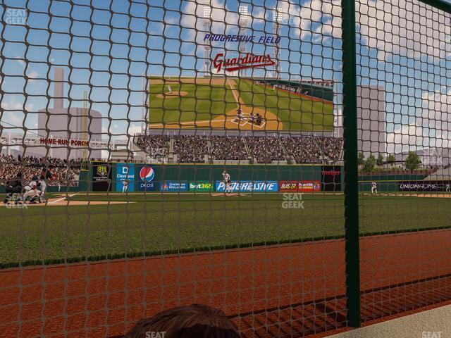 Seating view for Progressive Field Section Dugout Suite 3